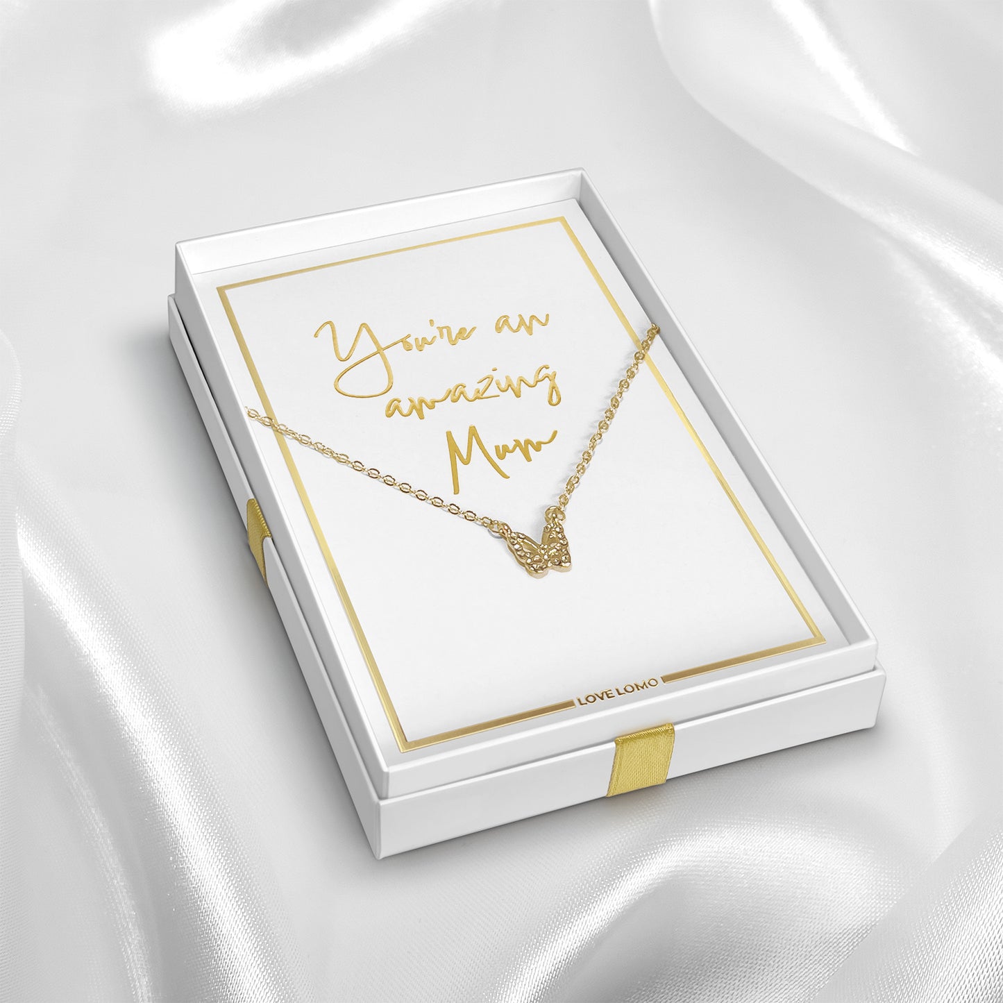 “You’re an Amazing Mum” Butterfly necklace gift.